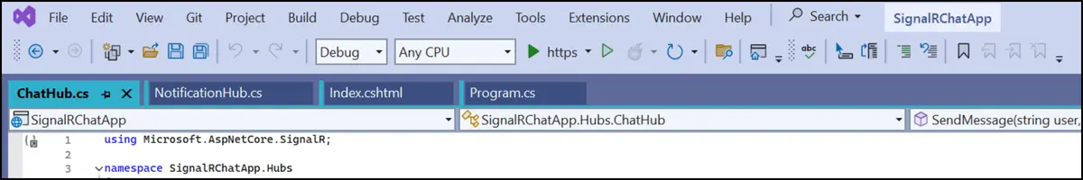 Adding SignalR to your project