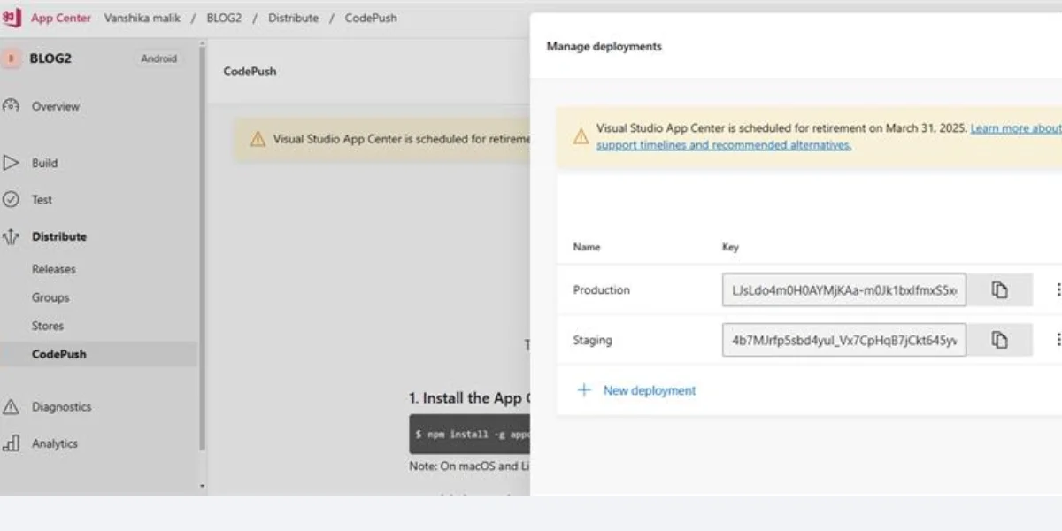 change the environment to Production from Staging. 2