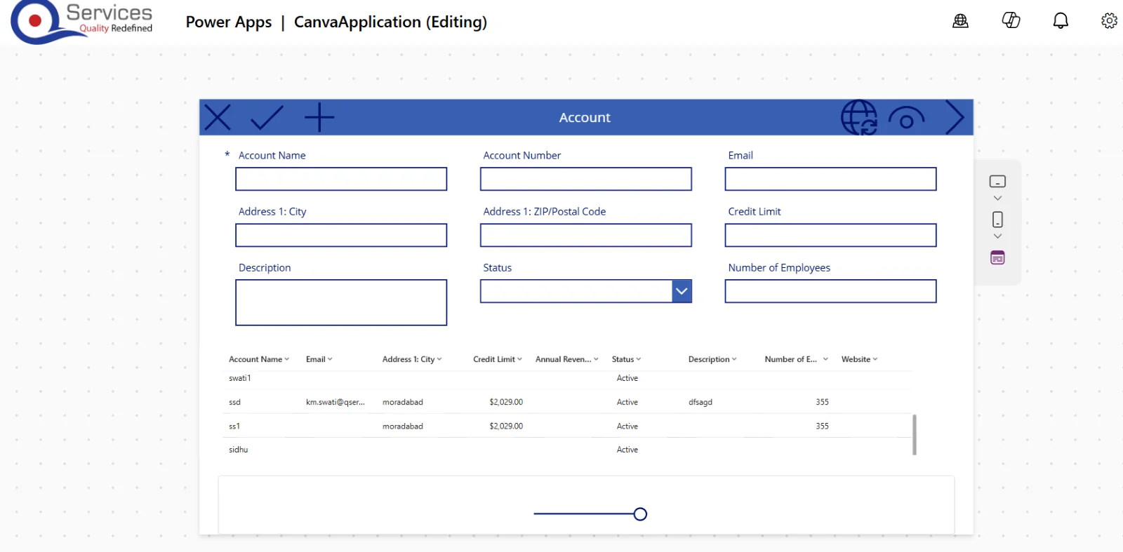 Canvas Application